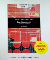 COST MANAGEMENT: A Strategic Emphasis Fourth Edition