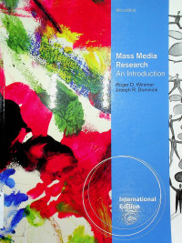 Mass Media Research; An Introduction 9th edition