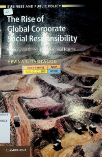 The Rise of Global Corporate Social Responsibility: Mining and the Spread of Global Norms (Business and Public Policy)