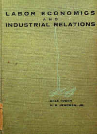 LABOR ECONOMICS AND INDUSTRIAL RELATIONS