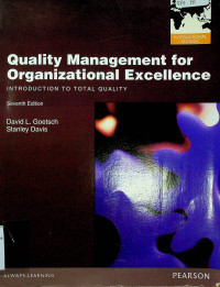 Quality Management for Organizational Excellence : INTRODUCTION TO TOTAL QUALITY