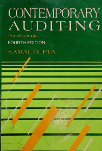 CONTEMPORARY AUDITING For Students, FOURTH EDITION