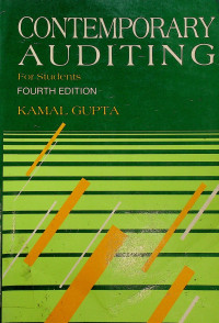 CONTEMPORARY AUDITING For Students, FOURTH EDITION