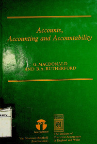 Accounts, Accounting and Accountability