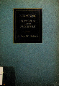 AUDITING PRINCIPELS AND PROCEDURE