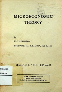 MICROECONOMIC THEORY: Chapter 2, 3, 7. 9, 11, 14, 15 dan 16