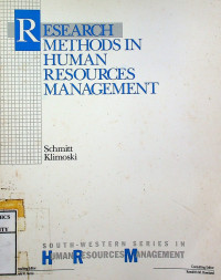 RESEARCH METNODS IN HUMAN RESOURCES MANAGEMENT