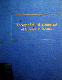 Theory of the Measurement of Enterprise Income