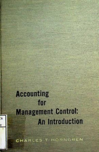 Accounting for Management Control: An Introduction