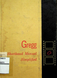 GREGG Shorthand Manual Simplified, SECOND EDITION