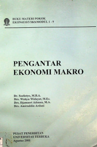 PENGANTAR EKONOMI MAKRO