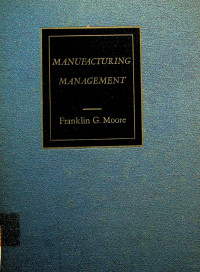 MANUFACTURING MANAGEMENT