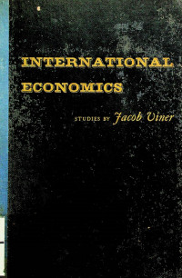 INTERNATIONAL ECONOMICS