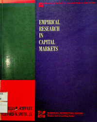 EMPIRICAL RESEARCH IN CAPITAL MARKETS