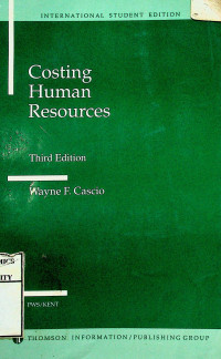 Costing Human Resouces, Third Edition