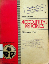 ACCOUNTING PRINCIPLES, 13th Edition