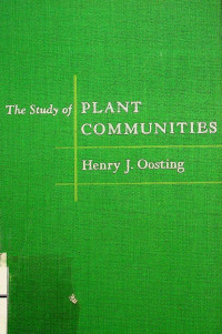 The Study of PLANT COMMUNITIES