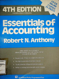 Essential Of Accounting,  4TH EDITION