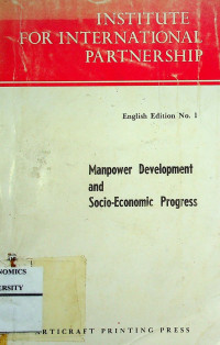 Manpower Development and Socio-economic Progress