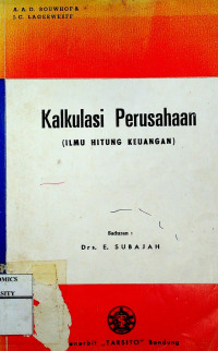 Kalkulasi Perusahaan (ILMU HITUNG KEUANGAN)