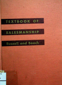 TEXTBOOK OF SALESMANSHIP