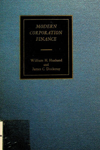 MODERN CORPORATION FINANCE