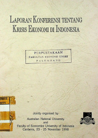 LAPORAN KONFERENSI TENTANG KRISIS EKONOMI DI INDONESIA