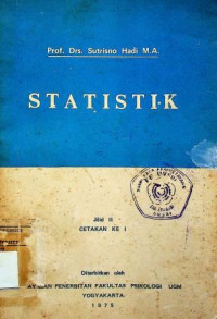 STATISTIK Jilid II CETAKAN KE I