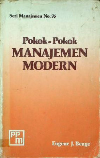 Pokok-Pokok MANAJEMEN MODERN