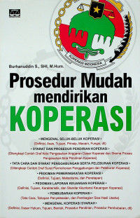 Prosedur Mudah mendirikan KOPERASI