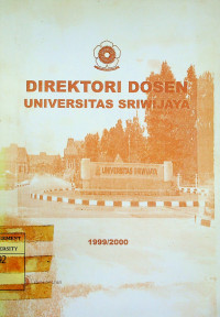 DIREKTORI DOSEN UNIVERSITAS SRIWIJAYA, 1999/2000