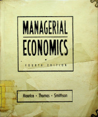 MANAGERIAL EKONOMI, FOURTH EDITION