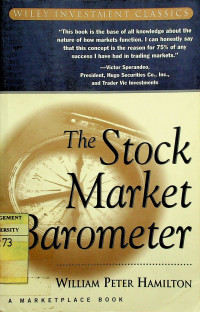 The Stock Market Barometer: A MARKETPLACE BOOK