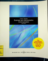 Business and Administrative Communication, Ninth Edition