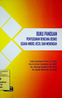 BUKU PANDUAN PENYUSUNAN RENCANA BISNIS USAHA MIKRO, KECIL DAN MENENGAH