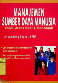 MANAJEMEN SUMBER DAYA MANUSIA: untuk Usaha Kedil & Menengah