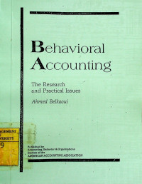 Behavioral Accounting The Research and Practical Issues