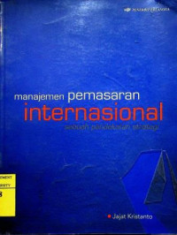 manajemen pemasaran internasional: sebuah pendekatan strategi