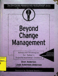 Beyond Change Management; Advanced Strategies For Today's Transformational Leaders