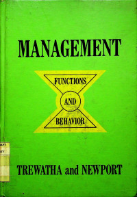 MANAGEMENT FUNCTIONS AND BEHAVIOR