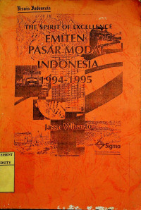 EMITEN PASAR MODAL INDONESIA 1994-1995 = THE SPIRIT OF EXCELENCE