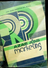 AZAS-AZAS marketing, EDISI KETIGA Cetakan Pertama