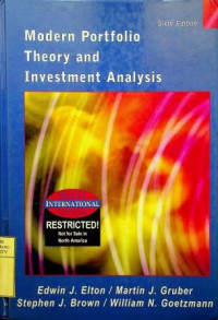 Modern Portfolio Theory and Investment Analysis, Sixth Edition