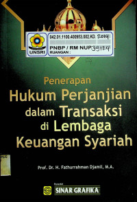 Penerapan Hukum Perjanjian dalam Transaksi di Lembaga Keuangan Syariah