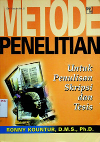 METODE PENELITIAN Untuk Penulisan Skripsi dan Tesis