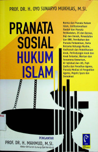 PRANATA SOSIAL HUKUM ISLAM