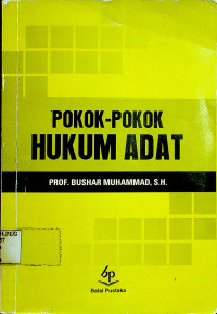 POKOK-POKOK HUKUM ADAT