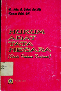 HUKUM ADAT TATA NEGARA (Studi Hukum Nasional)