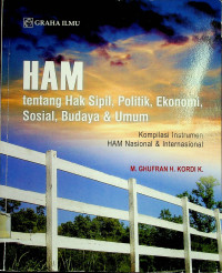 HAM: tentang Hak Sipil, Politi, Ekonomi, Sosial, Budaya & Umum