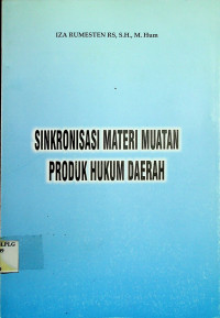 SINKRONISASI MATERI MUATAN PRODUK HUKUM DAERAH